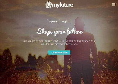 Myfuture homepage